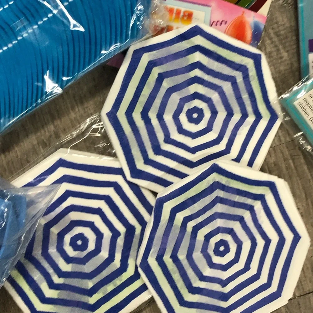Spiderman Themed Party Supplies Set - Red and Blue